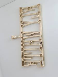 จี้เพชรโมอิสซาไนท์สีเงินแท้925ดีไซน์เป็นเอกลักษณ์ของผู้ชายจี้เพชรแบบสองโทนจี้ชุบทองที่สวยงาม - Product Image 5