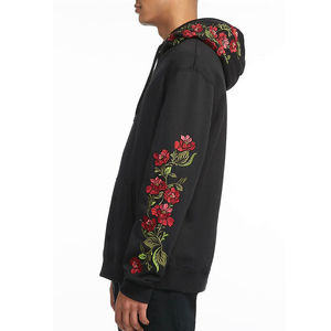 เสื้อฮู้ดสวมหัวแบบมีฮู้ดสำหรับผู้ชายเสื้อผ้าฝ้าย100% ปักระบายอากาศได้มีขนาดสีตามต้องการสำหรับฤดูใบไม้ร่วง - Product Image 2