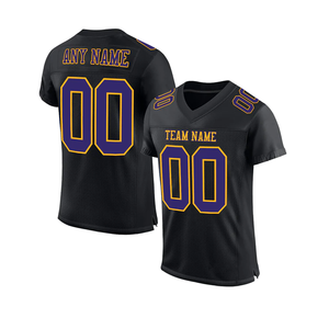 เสื้อเจอร์ซีย์แฟนฟุตบอลแบบสั่งทำเสื้อกีฬาอเมริกันฟุตบอลแห้งเร็วสีม่วง - Product Image 5