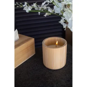 Bougie parfumée en bambou Takebo, gadgets écologiques pour la décoration de la maison - Product Image 2