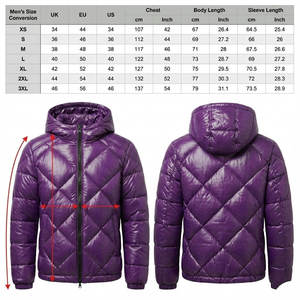 Nouvelle veste matelassée à capuche brillante pour homme, en duvet de canard, manteau d'hiver personnalisable, vente en gros OEM/ODM, vêtements d'extérieur d'hiver - Product Image 5