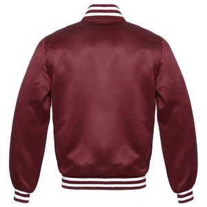 Blouson bombardier universitaire en satin personnalisé pour hommes vente en gros blouson universitaire baseball pour hommes letterman en satin personnalisé blouson bombardier pour services matériels - Product Image 5