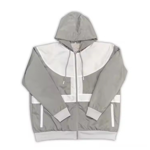 Conjunto corto cortavientos de dos piezas personalizado, ropa de calle de nailon y poliéster, chándal para hombre, conjunto corto cortavientos con logotipo personalizado OEM - Product Image 2