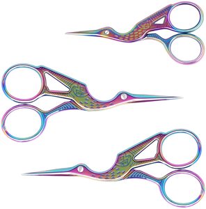 Kéo Đầu Nhỏ Kéo Cắt Tỉa Lông Mày Bằng Thép Không Gỉ Kéo Cắt Thủ Công Màu Vàng Kim - Product Image 6