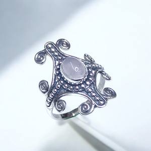 Pierre précieuse Améthyste Pierre naturelle Pierre précieuse Argent sterling 925 Serti de griffes classique Certifié Bagues unisexes Bijouterie fine - Product Image 3