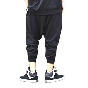 Pantalons de survêtement à entrejambe tombants personnalisés de haute qualité pour hommes élégants vêtements décontractés pantalons de survêtement pour hommes pantalons à entrejambe tombant pour hommes - Product Image 3