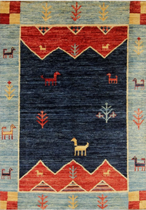 Tapis noeud fait main laine afghane de haute qualité nouveau motif abstrait brodé moderne tapis de doublure de travail pour salon chambres à coucher - Product Image 2