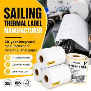 กระดาษพิมพ์ฉลากความร้อนสีน้ำตาลขนาด 4x6 นิ้ว ยี่ห้อ Sailing Top Paper Logistics 300 แผ่น 4*6 - Product Image 5