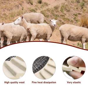 Tampons de polissage en laine blanche Meuleuse d'angle Disque de <span class=keywords><strong>ponçage</strong></span> Feutre abrasif Disque de ventilateur de polissage Disque à lamelles en laine <span class=keywords><strong>naturelle</strong></span> pour le polissage - Product Image 6