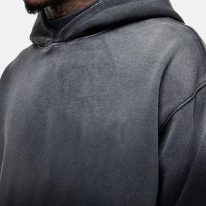 <b>Oversized</b> Acid Wash Dtg Print <b>Vintage</b> Streetwear Heavyweight Terry Cotton Pullover Men's Hoodies <b>Sweatshirts</b> - Product Image 3