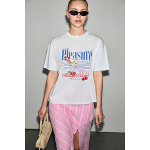 T-shirt pour femme GRIMELANGE PERSOY, doux et 100% coton biologique, avec détails imprimés - Product Image 1