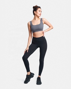 Leggings de Yoga de Cintura Alta para Mujer Geo Brothers Co, Color Sólido, Spandex/Poliéster, Transpirables, Resistentes a Desgarros, Estilo Hip Hop - Product Image 1