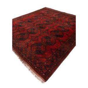 Alfombra Kiaan Grande de Lana Anudada a Mano, Rectangular 9x12, Diseño Geométrico Abstracto para Entrada, Pasillo, Modelo Paem-74, Color Rojo - Product Image 2