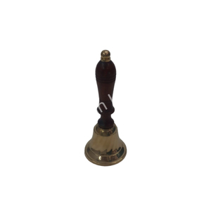 Cloche en laiton avec manche en bois Vente chaude Cloche élégante Cloche d'appel de luxe en or à prix compétitif et impressionnant - Product Image 6