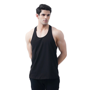 Camisetas de gimnasio OEM para hombre, camisetas sin mangas de algodón personalizadas con cuello de capucha, estampado 3D, Color sólido, ropa deportiva informal, culturismo, Fitness - Product Image 1