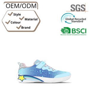 Calzado deportivo personalizable para niños, zapatillas para correr, transpirables, con malla Fly-Knit y parte superior de PU - Product Image 4