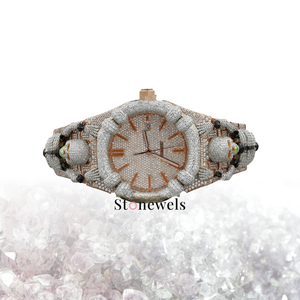 Montres mécaniques automatiques pour hommes Stonewels GIA certifiées Big Face entièrement personnalisées Hip Hop Diamond VVS Moissanite - Product Image 3