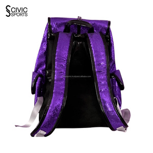 Wholesale Factory Price Cheerleader Sport Bags Latest Design Your Own Casual Sublimated Glitter Cheer <b>Backpack</b> - Product Image 3
