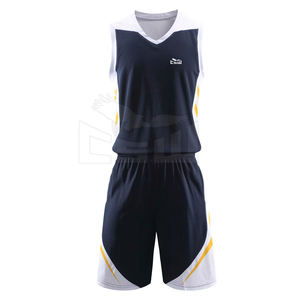 Dernier modèle d'uniforme de basket-ball respirant pour hommes Impression de logo personnalisé Ensemble tarifaire de vente Style défini - Product Image 1