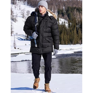 Chaqueta Parka Personalizada para Hombre, Abrigo Cálido con Capucha, Chaqueta Parka de Invierno - Product Image 4