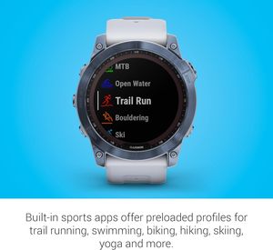 Fenix 7X zaffiro solare, Smartwatch avventura, w/capacità di ricarica solare, robusto orologio GPS all'aperto, Touchscreen - Product Image 6