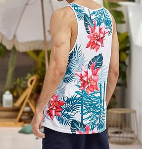 New Arrival Custom Men Tank <b>Top</b> Knitted Breathable High Street Style Polyester/Cotton <b>Low</b> MOQ for Online Sale - Product Image 6