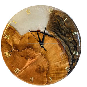 Articles de décoration pour la maison en bois époxy standard Horloge murale époxy pour salon, chambre et bureau Décoration d'Inde - Product Image 1