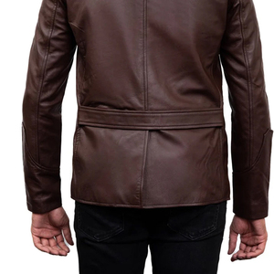 Chaqueta de cuero de oveja de invierno para hombre de nueva calidad, chaqueta de cuero de invierno para hombre de la mejor calidad de Pakistán - Product Image 4