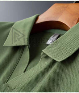 <b>Green</b> Color Plain <b>Men</b> <b>Polo</b> <b>Shirt</b> Custom Design Print/Embroidery 220GSM 100% Cotton Fabric Comfortable Size Casual Use - Product Image 4