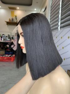 ผมต่อแบบเวอร์จิ้น HD Lace Silky Straight เวียดนามแท้ 100%  จัดเรียงเกล็ดผม  ทรงบ็อบ  แบบ Remy  ต่อผมด้วยเครื่อง  แบบ Double  ขายส่ง VNHL - Product Image 5