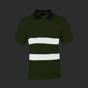 Polos Logo Personalizado Hi Viz Impreso personalizado Hi Vis Alta visibilidad Reflectante Seguridad Trabajo Polo - Product Image 5
