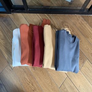 Wholesale <b>Women's</b> <b>Sweaters</b> Custom Logo Cotton 300-400 GSM Plain Sweatshirt Hoodies <b>for</b> <b>Women's</b> Clothing Fashion Made in India - Product Image 6