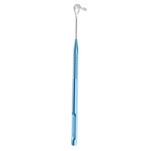 Retractor de tapa Desmarres de grado quirúrgico 6,5 pulgadas tamaño 3 15mm mango recubierto azul retractor de tapa de acero inoxidable oftálmico - Product Image 3