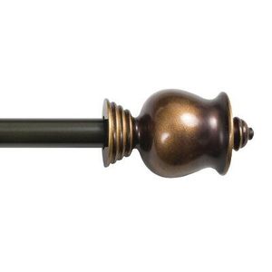 Embouts en métal fini gris poli avec une forme minimaliste conçue pour améliorer les arrangements de quincaillerie de rideau modernes - Product Image 6