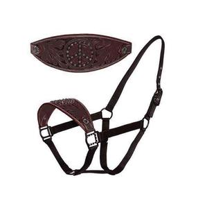 Halter de caballo con tocado anatómico y banda nasal acolchada suave y tocado acolchado suave - Product Image 5