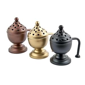 New Latest Design Brass Incense Burner Charcoal Loban <b>Sambrani</b> Dhoop Bakhoor Burner With Handle for Home Fragrance Bakhoor - Product Image 2