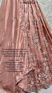 Lehenga choli ออกแบบด้วยงานฝีมือ khatali - Product Image 3