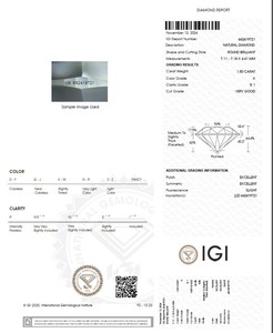 Joyas B2B D'Vins para diamantes blancos sueltos certificados de 1,50 CT, Color K Natural, FL FLOW, pureza, corte EX, pulido, para joyería - Product Image 4