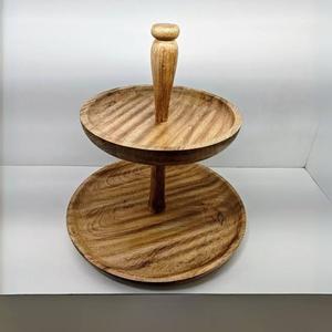 Moderno Soporte Redondo de Madera para Tartas para el Hogar y Hoteles, Personalizable para Fiestas de Cumpleaños, Entrega Rápida, Nuevo - Product Image 4