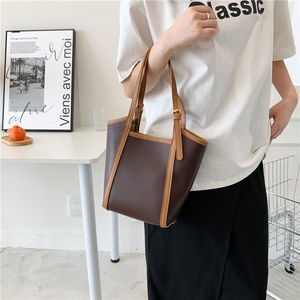 Vente en gros de sacs à main personnalisés pour femmes, sac fourre-tout en cuir décontracté de style vintage, sac à provisions - Product Image 4