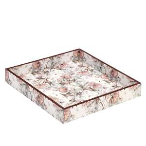 Plateau imprimé en bois durable, taille personnalisée, produit fait à la main, plateau de service imprimé en MDF, forme carrée, plateau de table pour la maison - Product Image 1