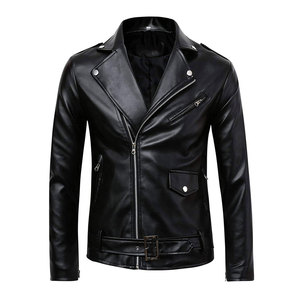 Top Design 100% Veste d'hiver à manches longues et à col montant en cuir de haute qualité pour hommes Design personnalisé disponible à un prix raisonnable - Product Image 1