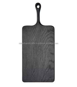 Planche en bois d'acacia personnalisée disponible planche à découper de cuisine planche à découper en bois avec poignée prix de gros - Product Image 6