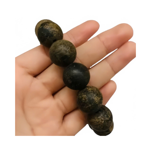 Pulsera de cuentas de madera de agar, joyería budista clásica de madera de Oud natural hecha a mano en Vietnam, suministro OEM, unisex, vintage, 16mm-18mm - Product Image 3