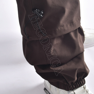 Pantalones de Nieve Impermeables Marrones Unisex Más Vendidos con Forro Cálido y Suave, Cintura con Cordón, Ventilaciones y Bolsillos con Cremallera - Product Image 6