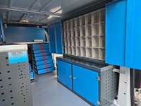 Système de rangement modulaire pour intérieur de fourgonnette OEM, 19 tiroirs, structure démontable, revêtement électrostatique en poudre pour une organisation optimale
