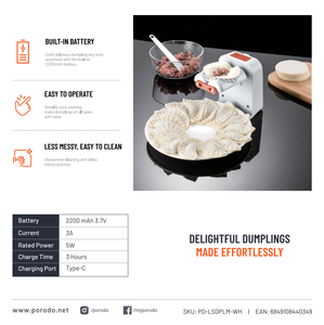 Machine à Dumplings Électrique Portable Porodo Lifestyle - Product Image 6