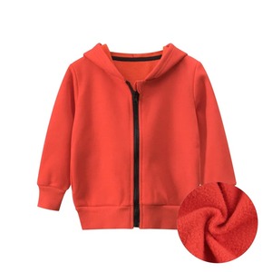 100% Cotton Boys <b>Jacket</b> for Spring Autumn Children's Long-Sleeved Fleece Coat with Hooded Collar Zipper Lined Design for Winter - Product Image 2