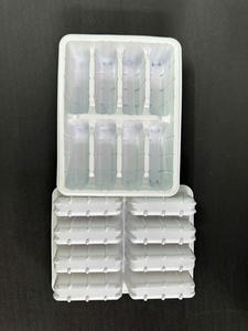 Plateau en plastique jetable blanc laiteux durable élégant et amical pour l'emballage alimentaire - Product Image 5