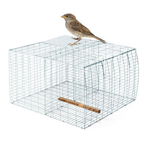 <span class=keywords><strong>Gabbia</strong></span> per <span class=keywords><strong>Uccelli</strong></span> in Metallo Zincato Quadrata di Alta Qualità, Ecologica, con Capacità di 7,6 kg, Monolitica e Solida per il Controllo degli Animali - Product Image 4